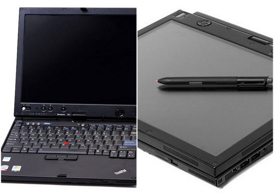 Безспорният 'мерцедес' сред таблетите е Lenovo Thinkpad x61, който си има и подвижна клавиатура, и мишка, разпознава и писане на ръка със специалната писалка. За него обаче една годишна българска средна пенсия не е достатъчна Снимка: Wikimedia, CC